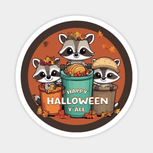 Racoon Halloween Party Magnet